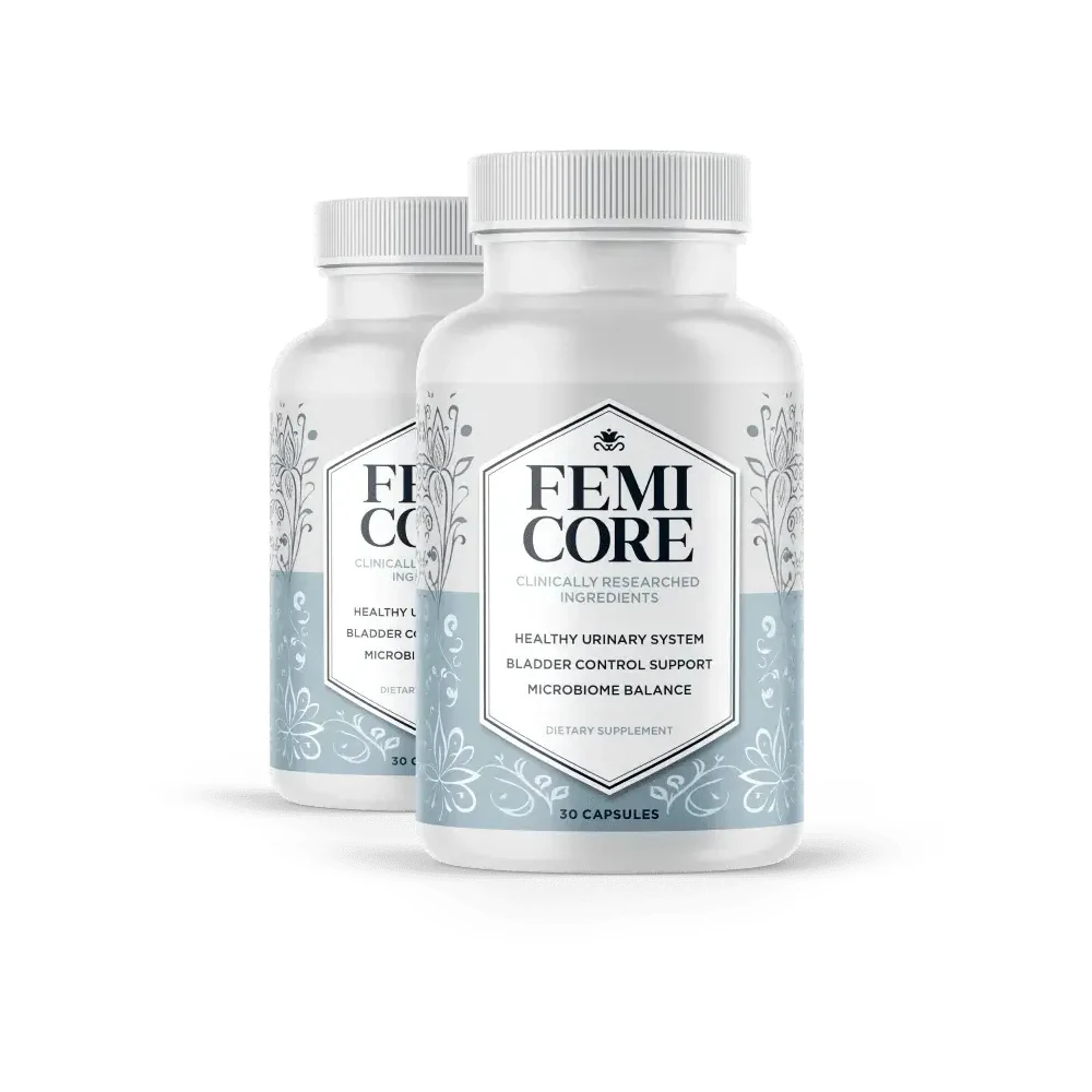 FemiCore 2 bottles package — bladder support supplement pricing